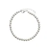 Simply Whispers 5 mm Ball 925 Sterling Silver Bracelet Fashion