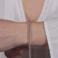 Simply Whispers 4 mm Ball 925 Sterling Silver Bracelet Online
