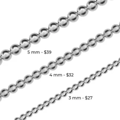 Simply Whispers 4 mm Ball 925 Sterling Silver Bracelet Online