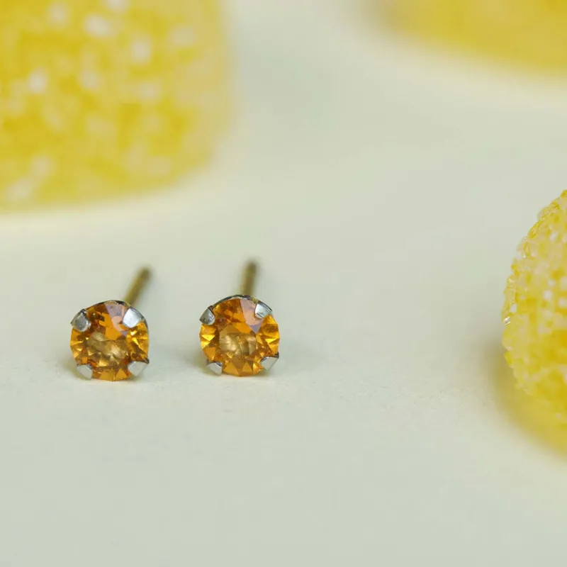 Simply Whispers November Birthstone Stainless Steel Stud Earrings Online
