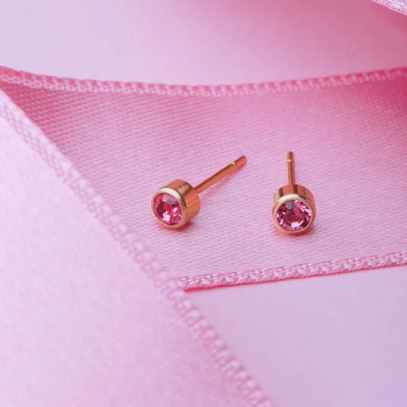 Simply Whispers October Birthstone 14k Gold Plated Earrings Sale