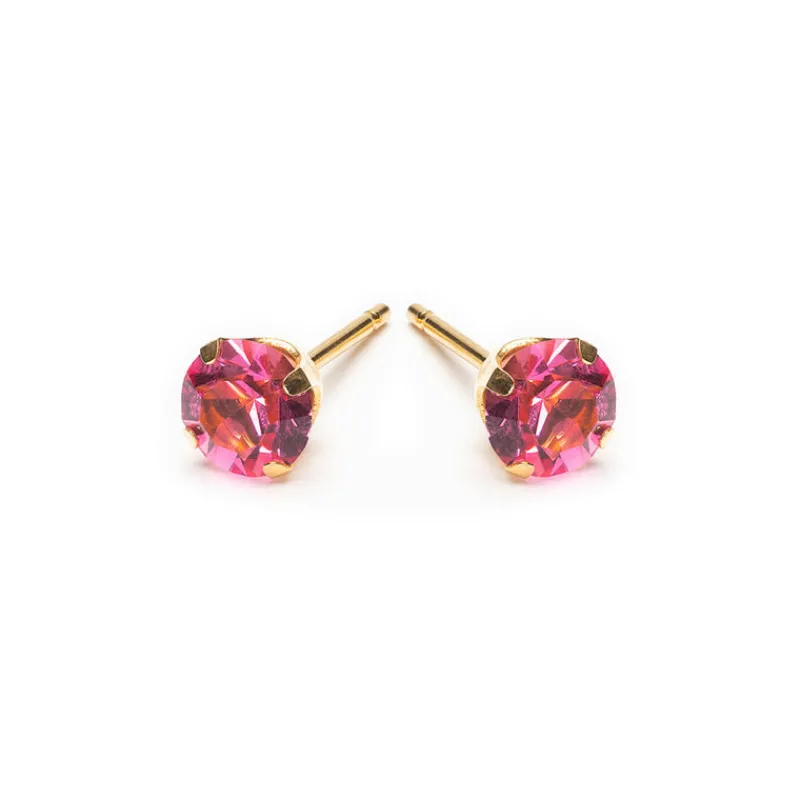 Simply Whispers October Birthstone 5mm Earrings Fashion