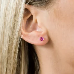 Simply Whispers October Birthstone 5mm Earrings Fashion