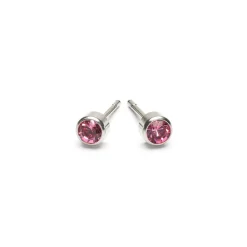 Simply Whispers October Birthstone Stainless Steel Earrings Outlet