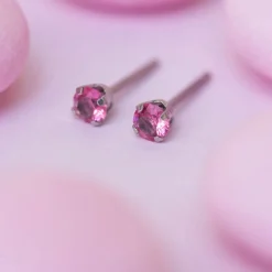Simply Whispers October Birthstone Stainless Steel Stud Earrings Sale