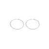 Simply Whispers Oversized Endless Hoop Earrings Silver Plated Discount