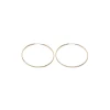 Simply Whispers Oversized Gold Endless Hoop Earrings Clearance