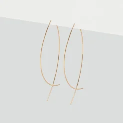 Simply Whispers Oversized Oval Gold Hoop Earrings Best