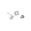 Simply Whispers Pave Alhambra Stud Earrings New