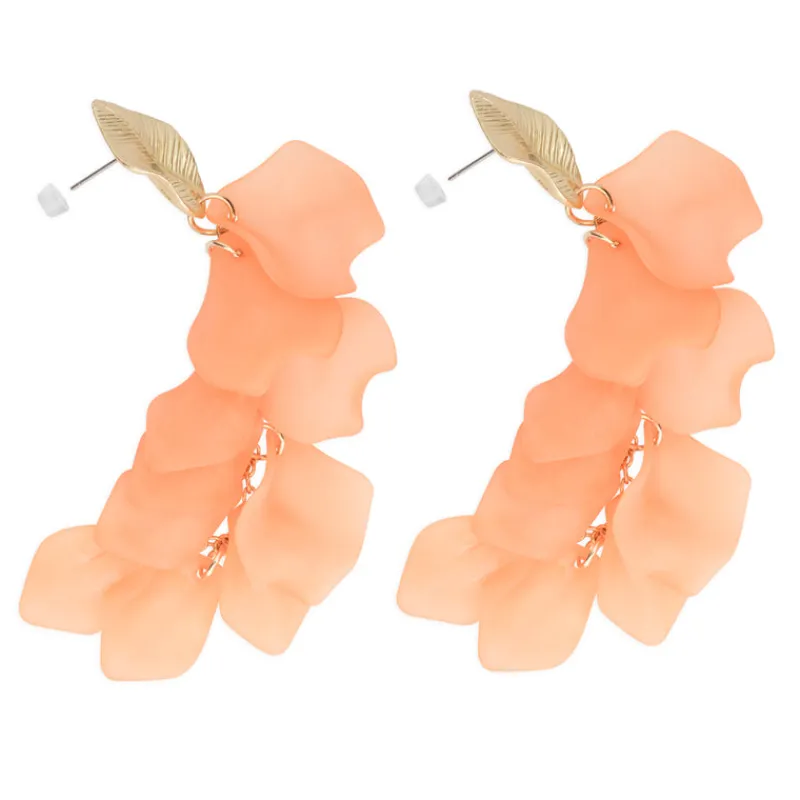 Simply Whispers Peach Begonia Dangle Earrings Discount
