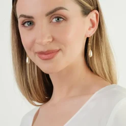 Simply Whispers Pearl Drop Crystal Earrings Best
