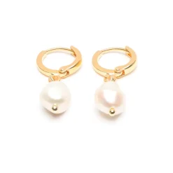 Simply Whispers Pearl Drop Huggie Hoops Hot