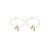 Simply Whispers Pendant Hoop Earrings Clearance