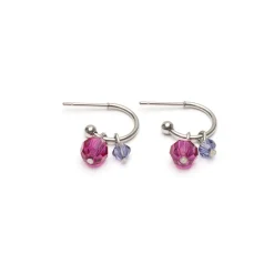 Simply Whispers Purple Beads Hoop Earrings Best