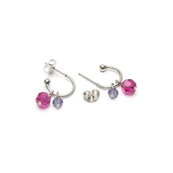 Simply Whispers Purple Beads Hoop Earrings Best