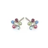 Simply Whispers Rainbow Crystal Daisy Earrings Outlet