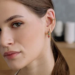 Simply Whispers Rainbow Crystal Ear Cuff Clearance