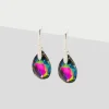Simply Whispers Rainbow Crystal French Hook Earrings New