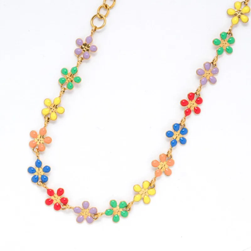 Simply Whispers Rainbow Flowers Gold Bracelet Discount