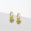 Simply Whispers Rainbow Heart Charm Huggie Hoops Hot
