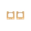 Simply Whispers Rectangle Huggie Hoops Clearance
