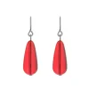 Simply Whispers Red Lantern Niobium French Hook Earrings Fashion