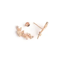 Simply Whispers Rose Gold Butterfly Crystal Ear Climber Discount