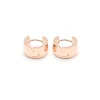 Simply Whispers Rose Gold Wide Smooth Huggie Online