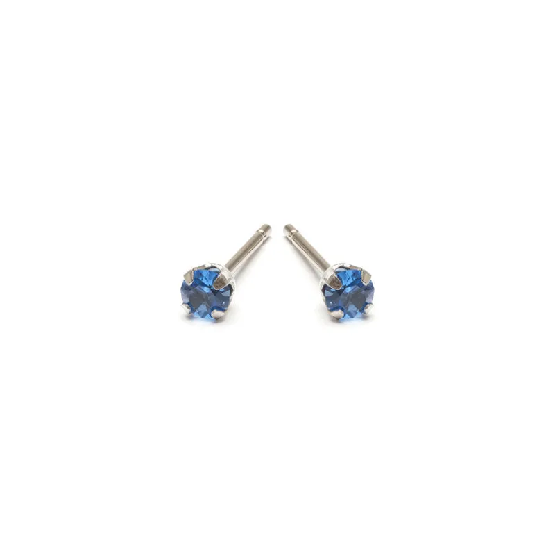 Simply Whispers September Birthstone Stainless Steel Stud Earrings Outlet