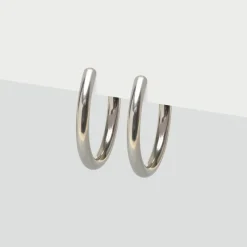 Simply Whispers Silver Big Clip-On Earrings Sale
