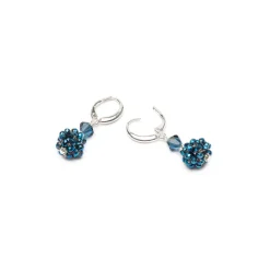 Simply Whispers Silver Blue Bead Earrings Best