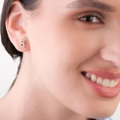 Simply Whispers Silver Cat Stud Earrings Outlet