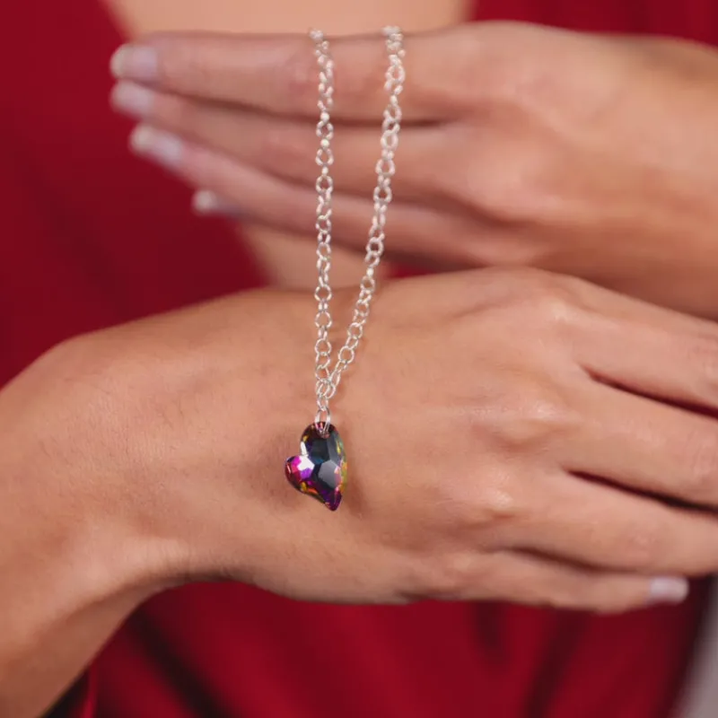 Simply Whispers Silver Heart Necklace Online