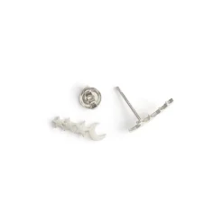 Simply Whispers Silver Moon And Star Ear Climber Clearance