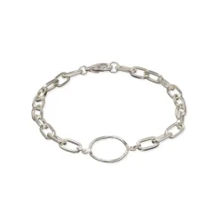 Simply Whispers Silver Paperclip Bracelet Fashion