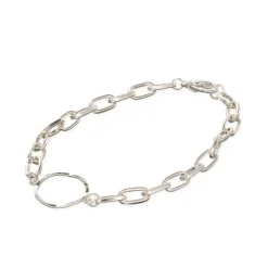Simply Whispers Silver Paperclip Bracelet Fashion