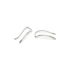 Simply Whispers Silver Plain Ear Climber Clearance