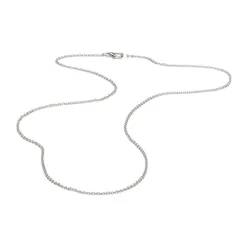 Simply Whispers Silver Plated 24 inch Cable Chain Necklace Best