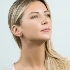 Simply Whispers Silver Plated 17 mm Spring Illusion Clip-On Hoop Earrings Sale