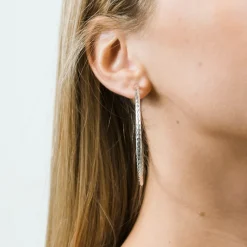 Simply Whispers Silver Plated Oversized Spring Clip-On Hoop Earrings New