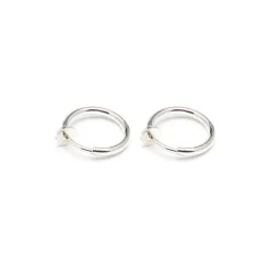 Simply Whispers Silver Small Clip On Earrings Outlet