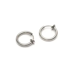 Simply Whispers Silver Small Clip-On Earrings Online