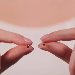 Simply Whispers Small Ball Stud Earrings Gold Plated Best