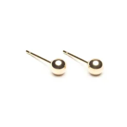 Simply Whispers Small Ball Stud Earrings Gold Plated Best