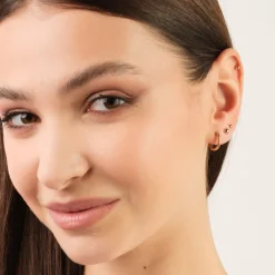 Simply Whispers Small Ball Stud Earrings Rose Gold Plated Online