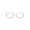 Simply Whispers Small Endless Hoop Earrings Silver Plated Discount