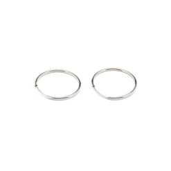 Simply Whispers Small Endless Hoop Earrings Silver Plated Discount