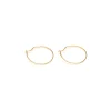 Simply Whispers Small Hoop Earrings Gold Plated Discount
