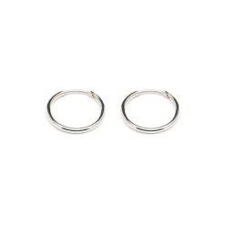 Simply Whispers Small Hoops Silver Plated Online