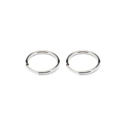 Simply Whispers Small Hoops Silver Plated Online